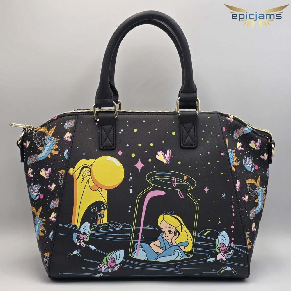 Loungefly Disney Alice In Wonderland Floating Bottle Satchel Bag New